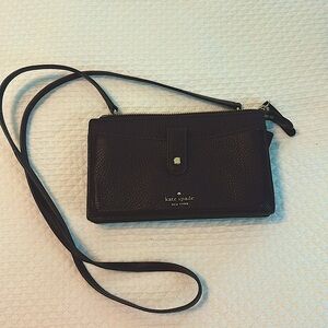 Kate Spade crossbody in maroon leather. EUC, Like new.